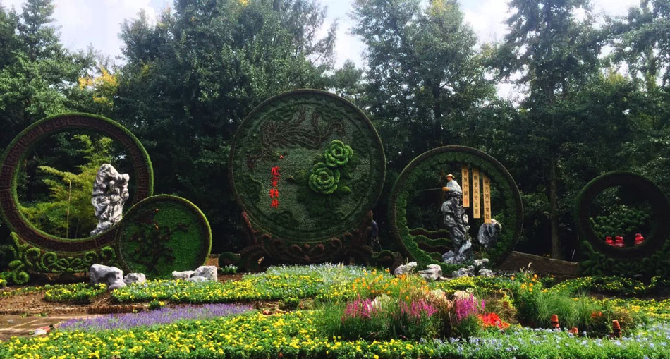 泡沫雕塑假山杭州植物园